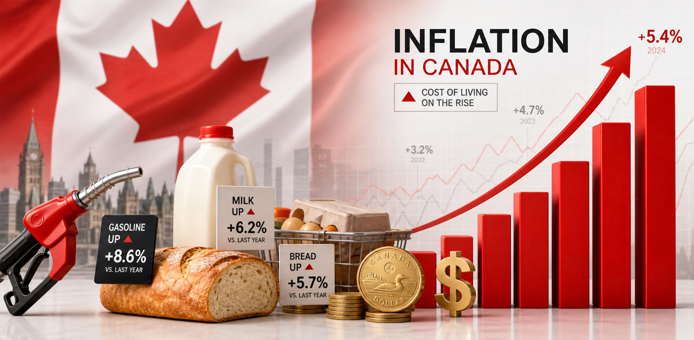 Café da Manhã Inflação no Canadá